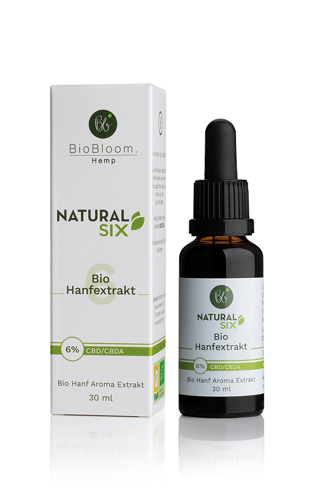 BioBloom Bio Hanf Öl Natural SIX – 30ml – 6% CBD Aromaöl